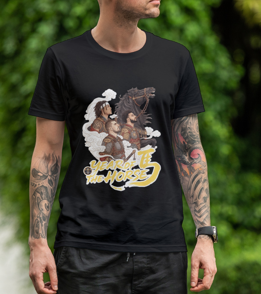 Denver Nuggets Year Of The Horse Warriors In Battle Armor T-Shirt