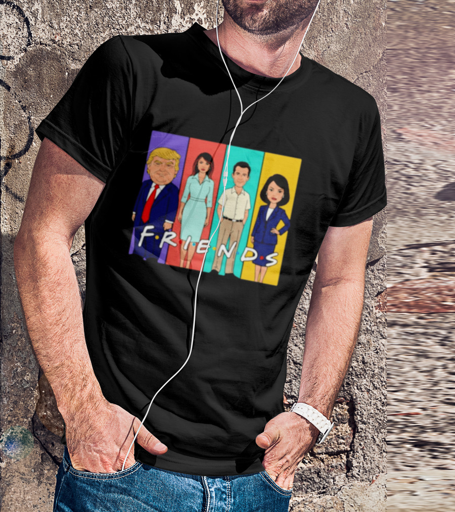 Famous Political Figures Friends Parody Cartoon Meme T-Shirt