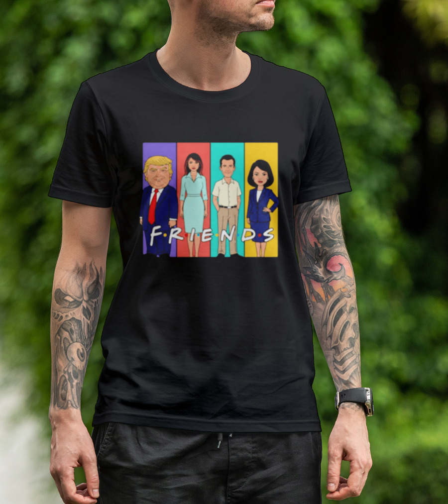 Famous Political Figures Friends Parody Cartoon Meme T-Shirt