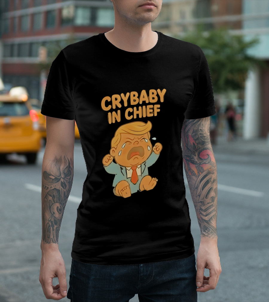 Crybaby In Chief Donald Trump Cartoon T-Shirt