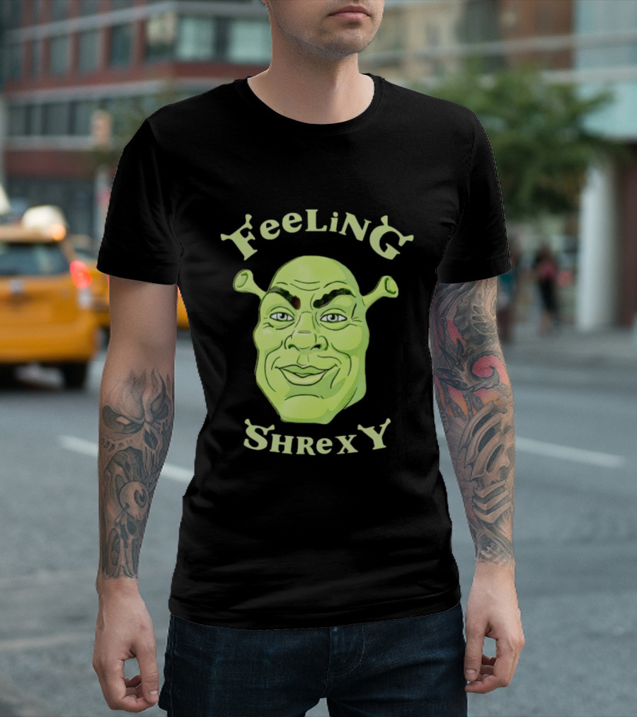 Feeling Shrexy Meme Character Face T-Shirt