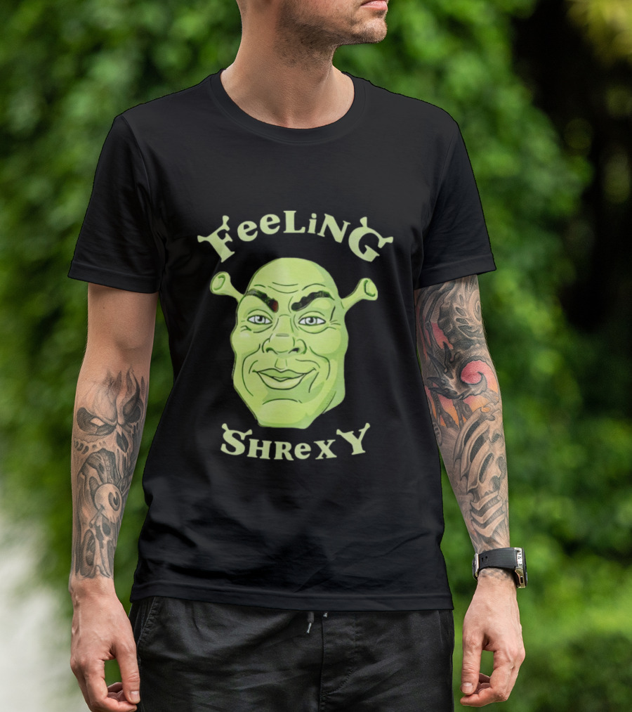 Feeling Shrexy Meme Character Face T-Shirt