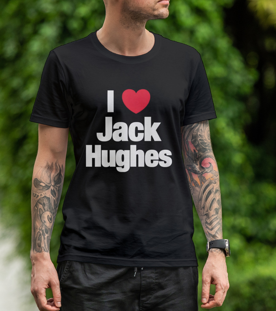 I Love Jack Hughes USA Hockey American Olympic T-Shirt