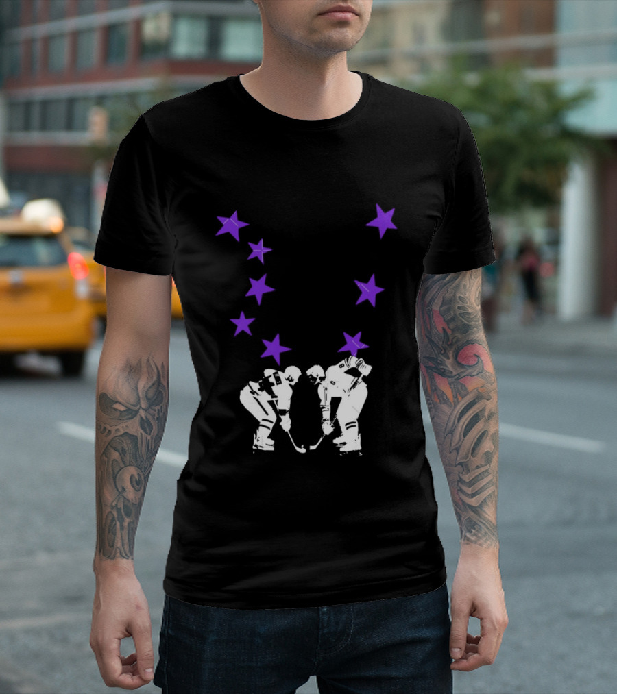 Ilya Rozanov Shane Hollander Rivalry Stars Hockey Romance Players Purple Stars T-Shirt