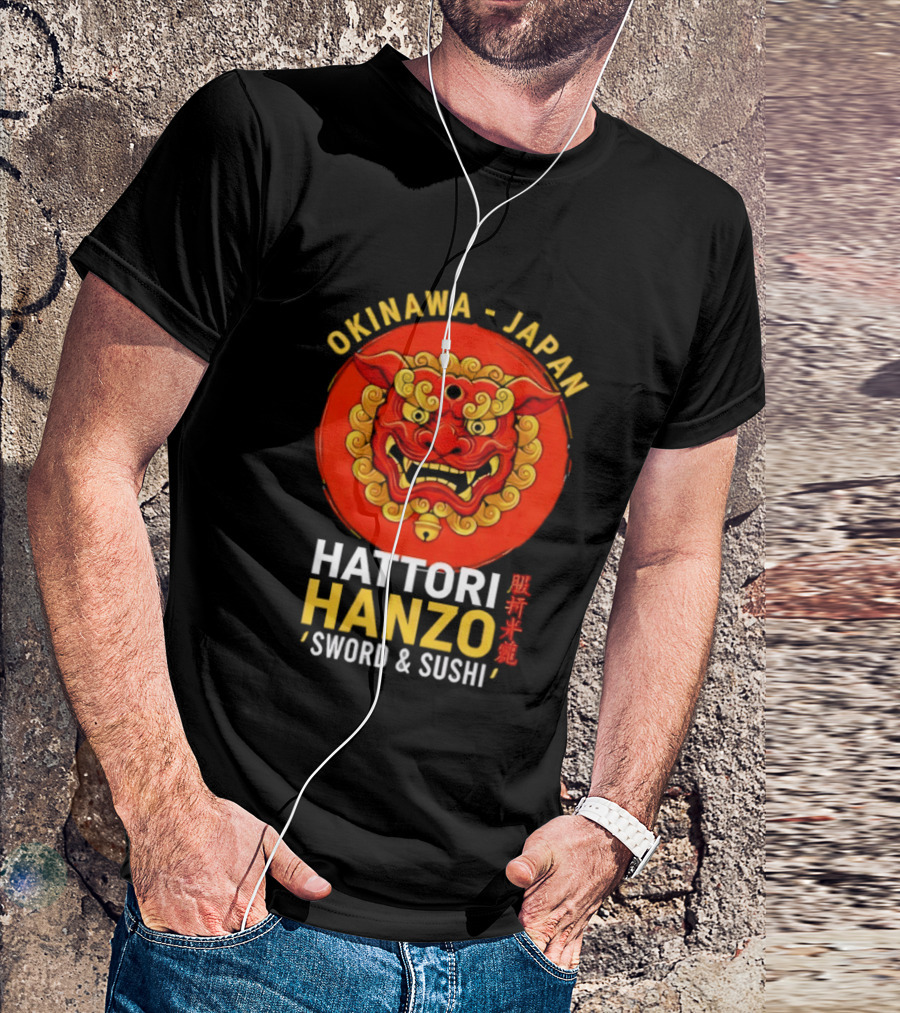 Okinawa Japan Hattori Hanzo Sword And Sushi T-Shirt