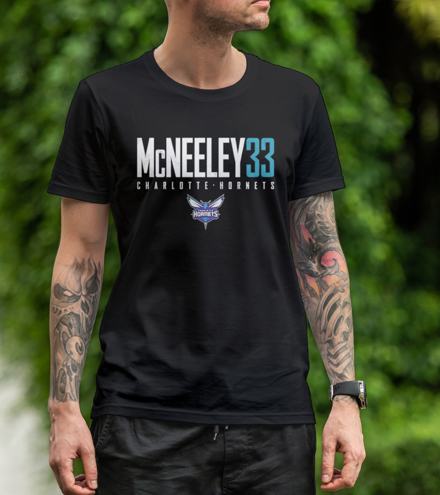 Liam McNeeley 33 Charlotte Hornets Basketball McNeeley 33 T-Shirt