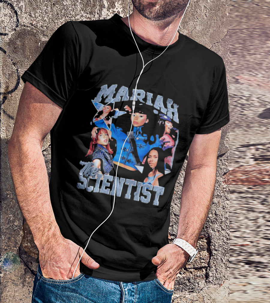 Mariah The Scientist Collage Blue Outfit Fashion T-Shirt