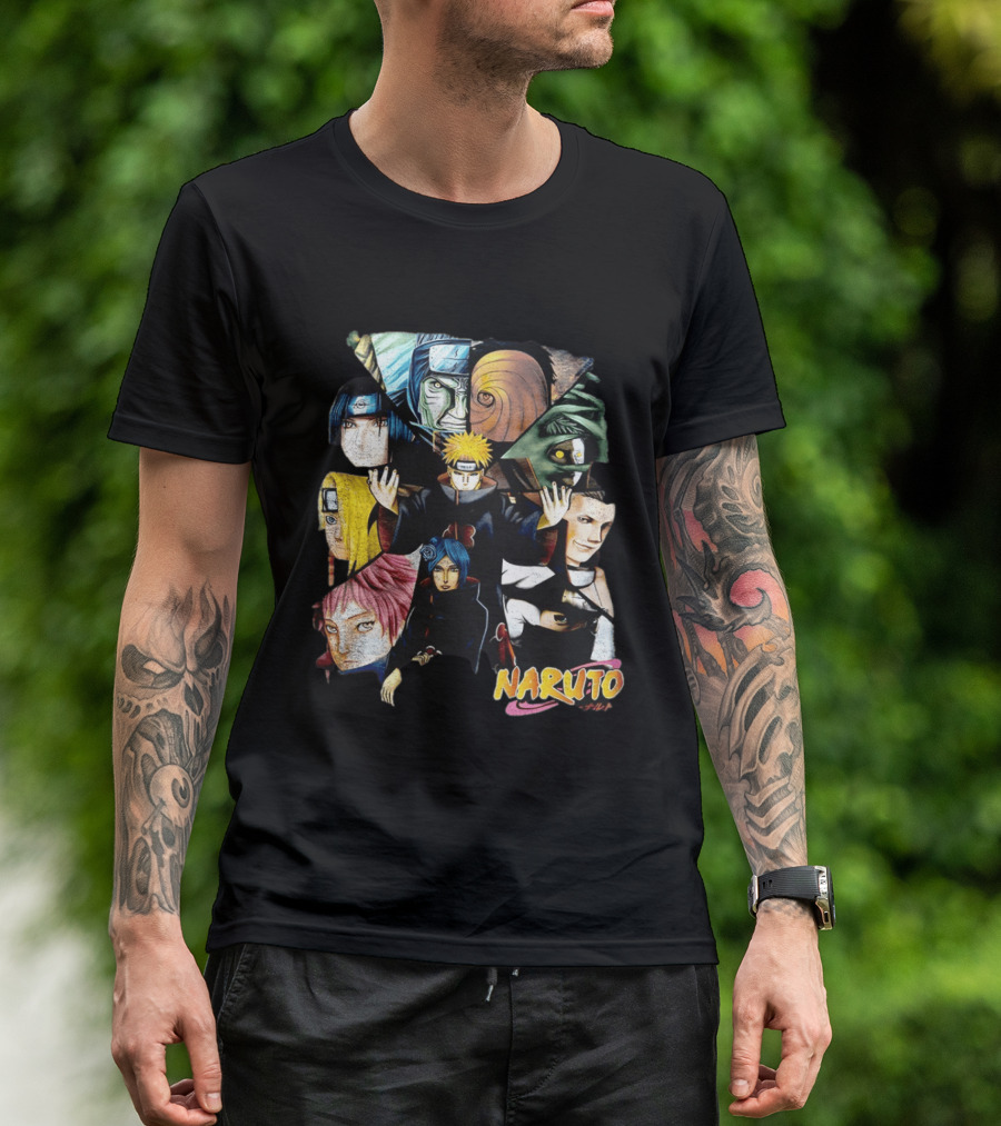 Naruto Akatsuki Collage Characters T-Shirt