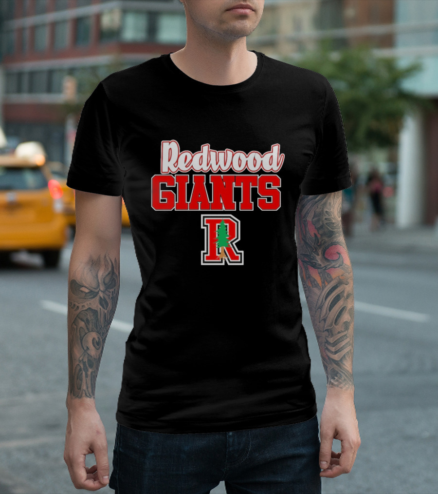 Redwood Giants High School R Tree T-Shirt