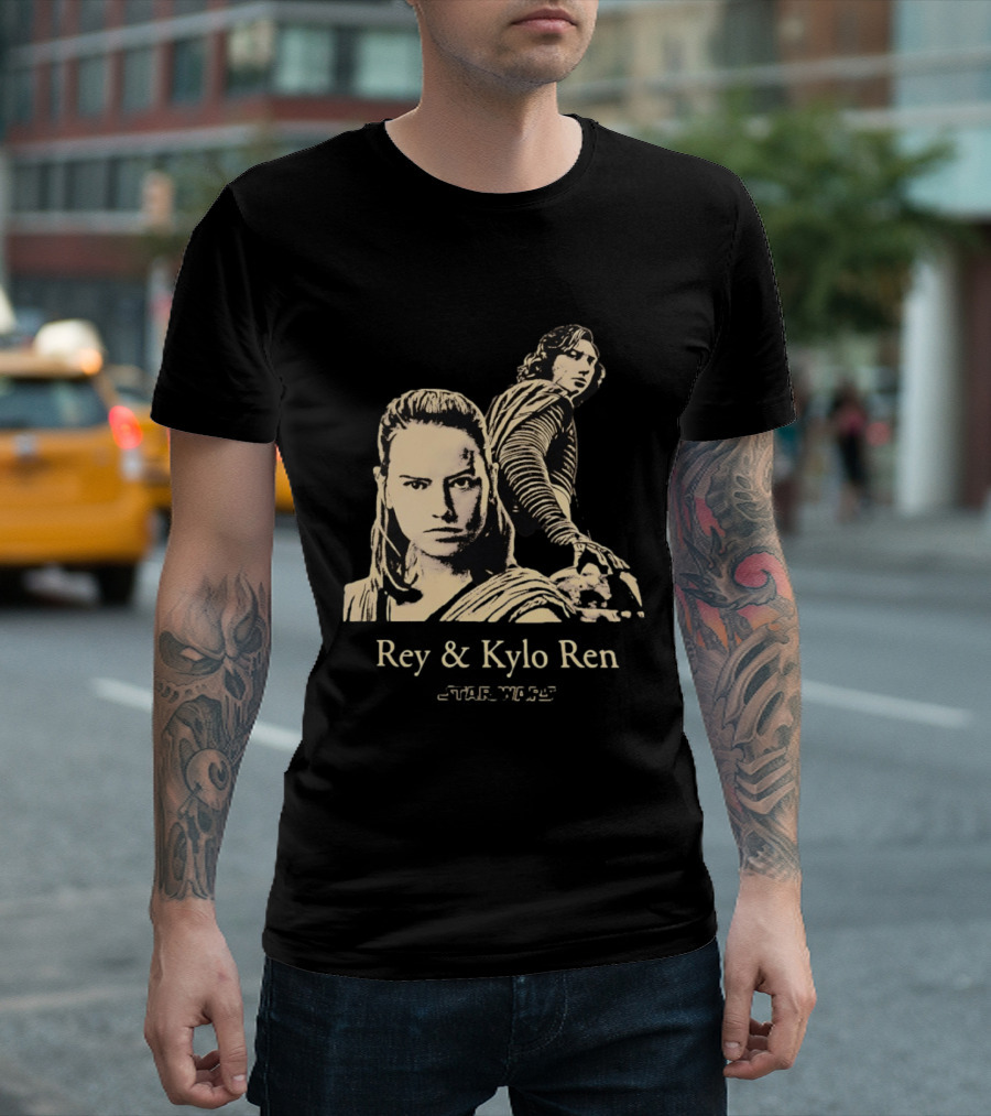 Rey & Kylo Ren Star Wars Characters Epic T-Shirt