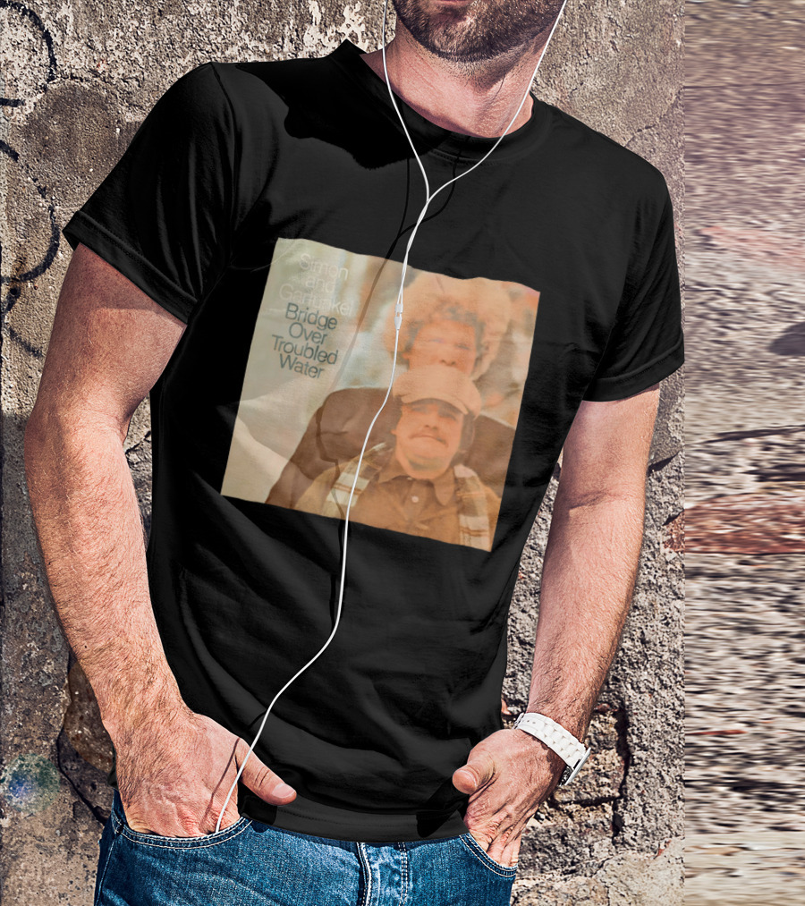 Simon And Garfunkel Bridge Over Troubled Water Album Cover T-Shirt