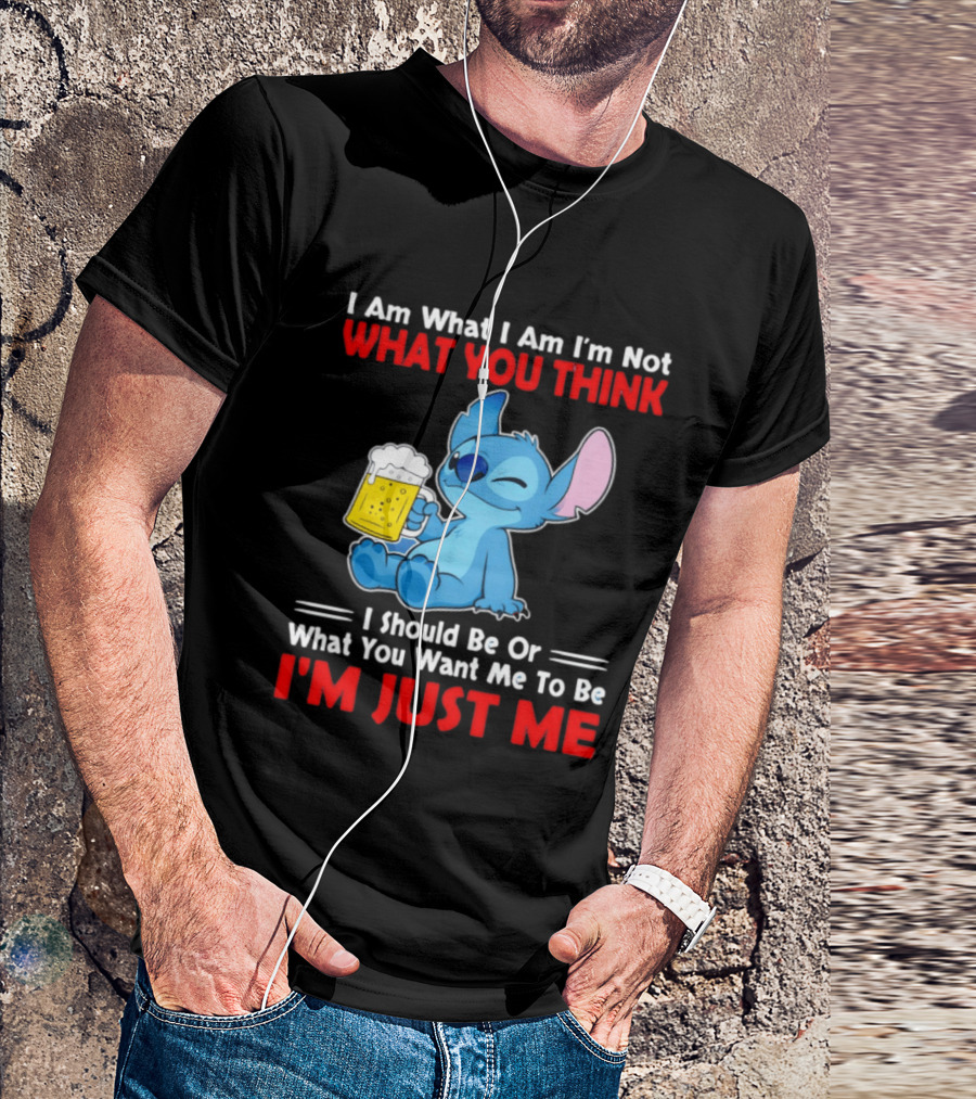 Stitch I Am What I Am I'm Not What You Think I'm Just Me T-Shirt