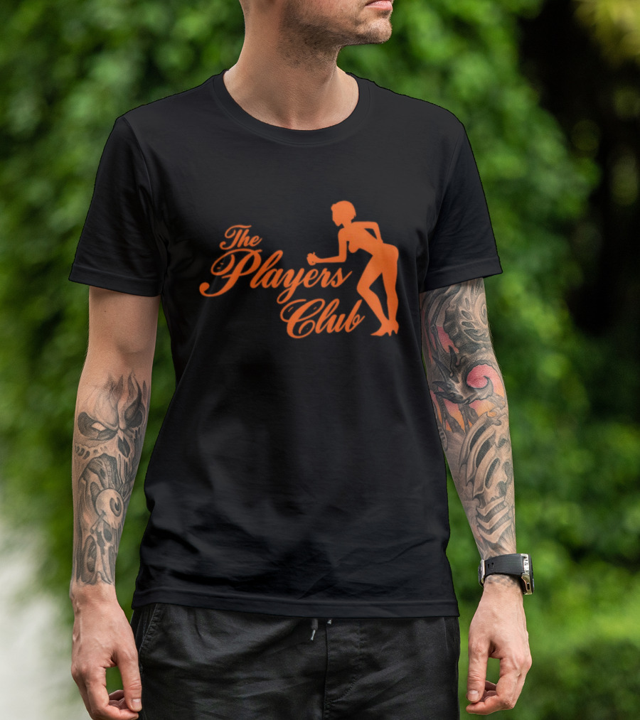 The Players Club Silhouette Retro Script T-Shirt