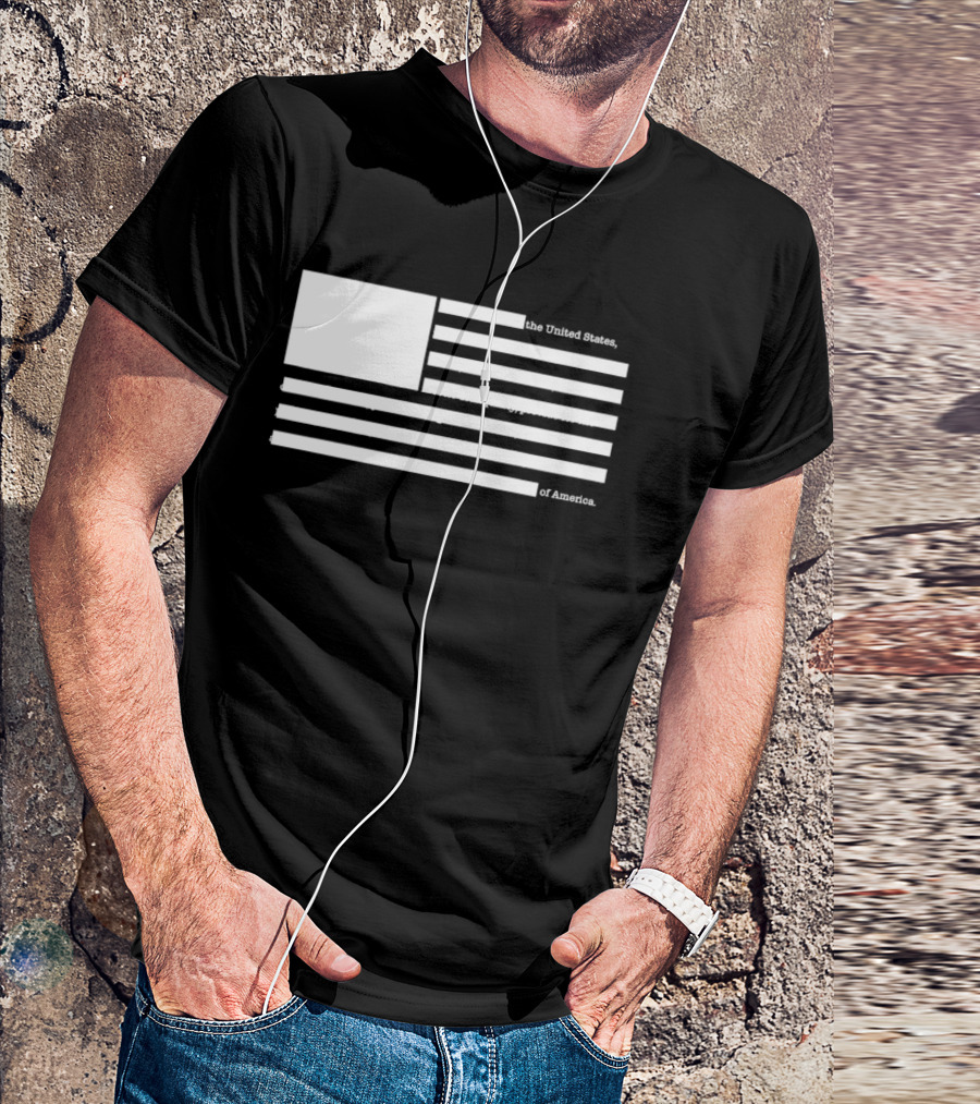 United States Declaration Of Independence Flag T-Shirt