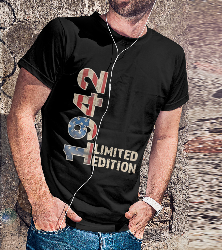 USA 1942 Limited Edition American Flag T-Shirt