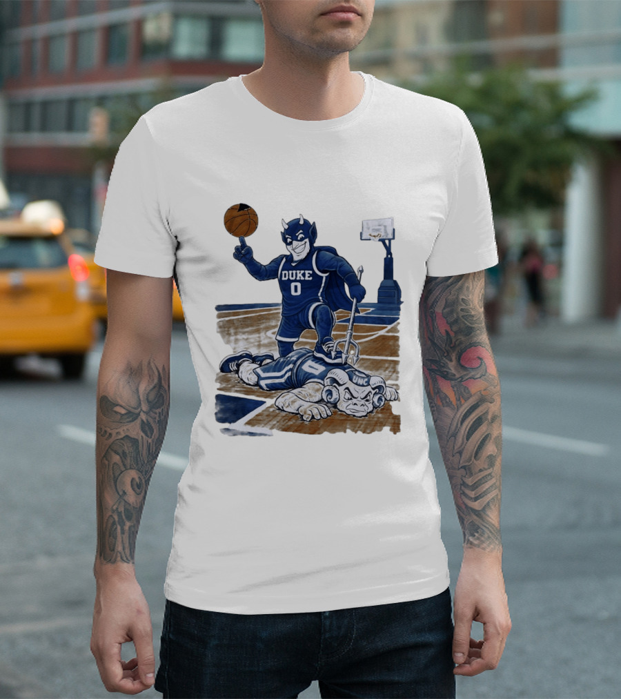 Duke Blue Devils Victory Over UNC Tar Heels Basketball Rivalry T-Shirt