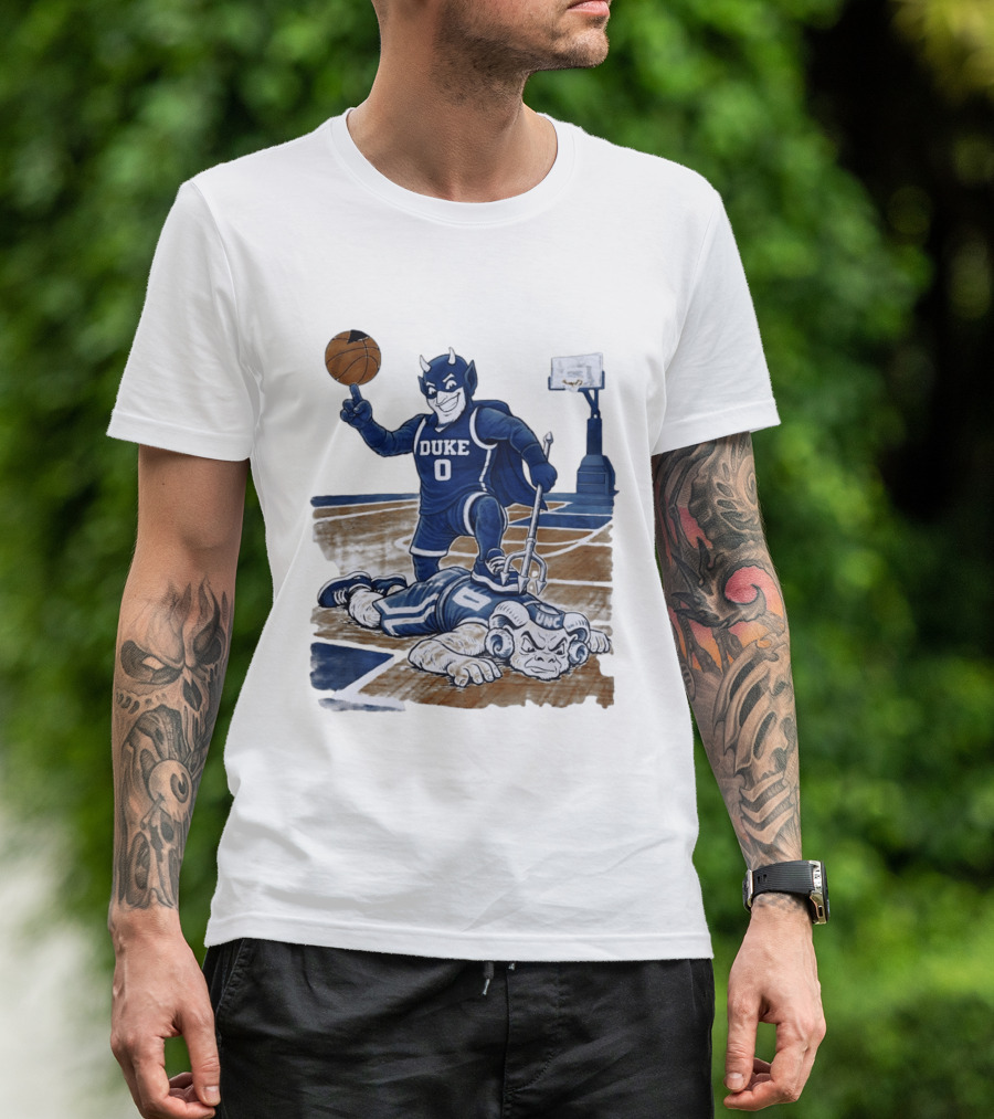 Duke Blue Devils Victory Over UNC Tar Heels Basketball Rivalry T-Shirt