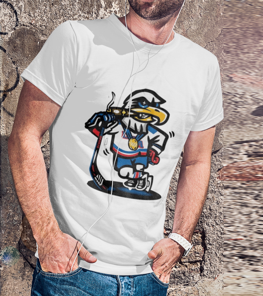 Eagle Die Cut USA Olympic Gold Medal Hockey 2026 Icon Sports T-Shirt