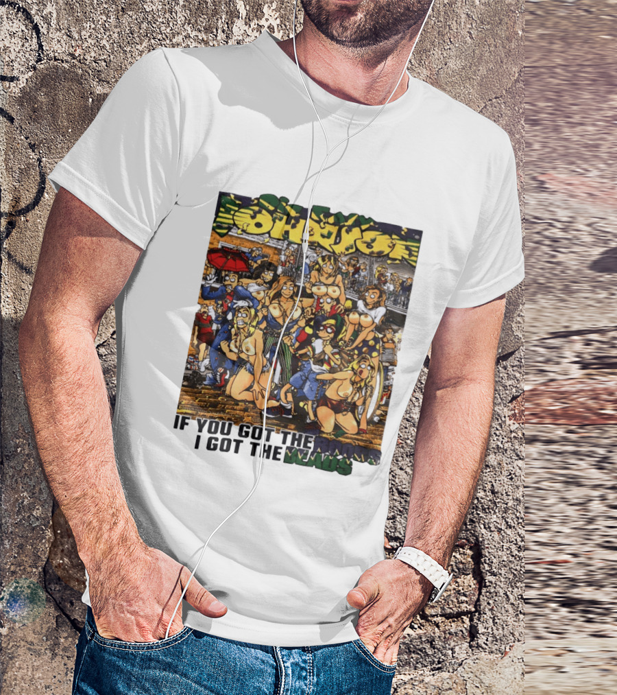 Big Johnson If You Got The Boobs I Got The Beads Mardi Gras Party T-Shirt