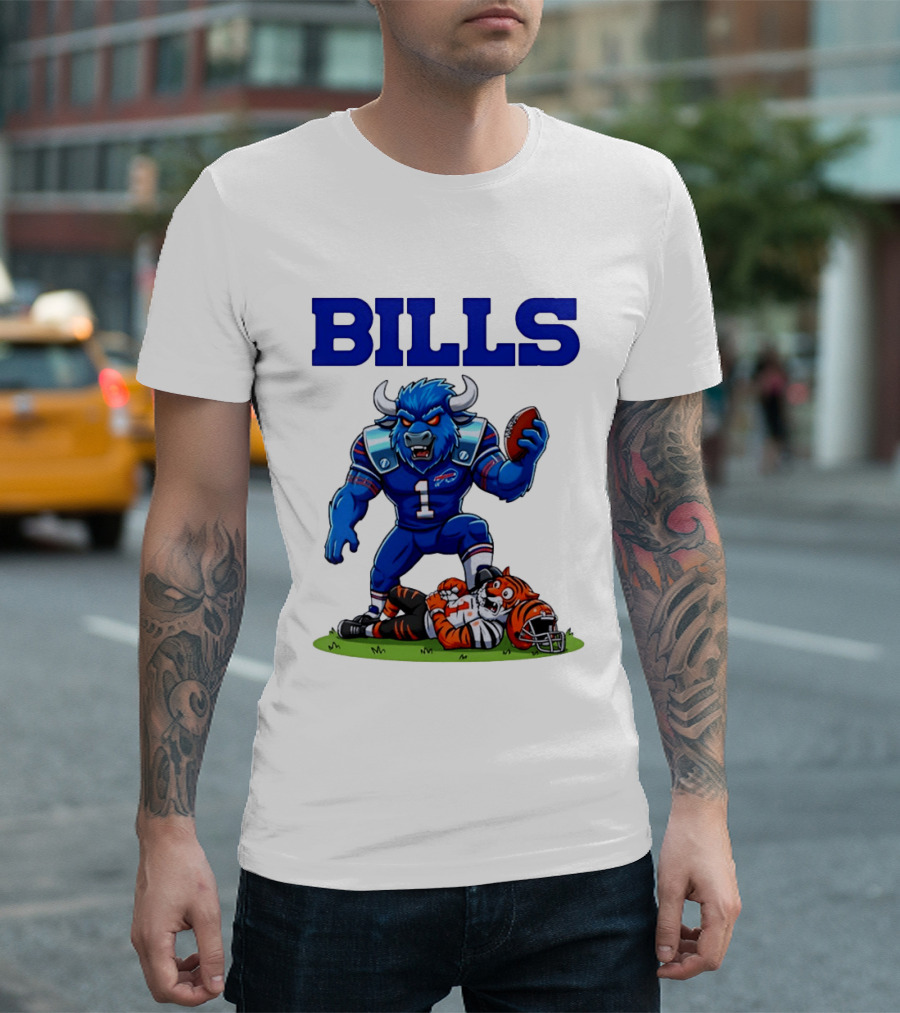 Buffalo Bills Dominating Victory Over Cincinnati Bengals Football Rivalry T-Shirt