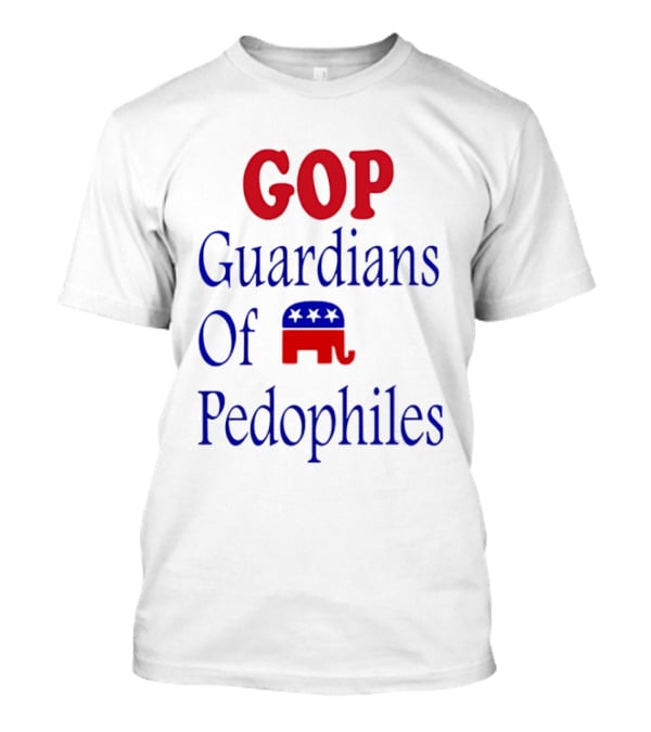 GOP Guardians Of Pedophiles Elephant Symbol Critique T-Shirt