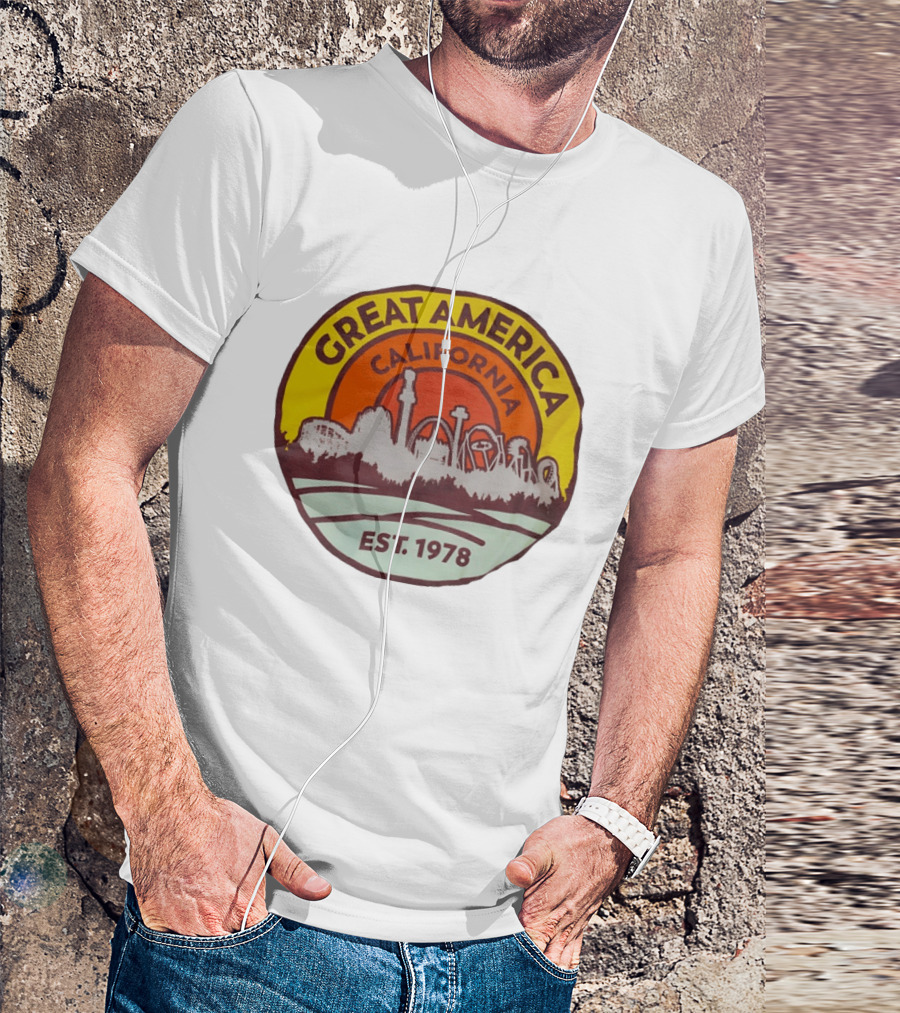 Great America California Est 1978 Roller Skyline T-Shirt