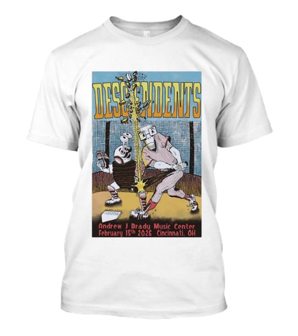 Descendents Andrew J Brady Music Center February 15 2026 Cincinnati OH T-Shirt