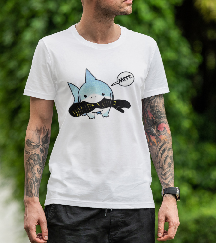 Jeff The Land Shark Mrrr Thunderbolts Eating Arm T-Shirt