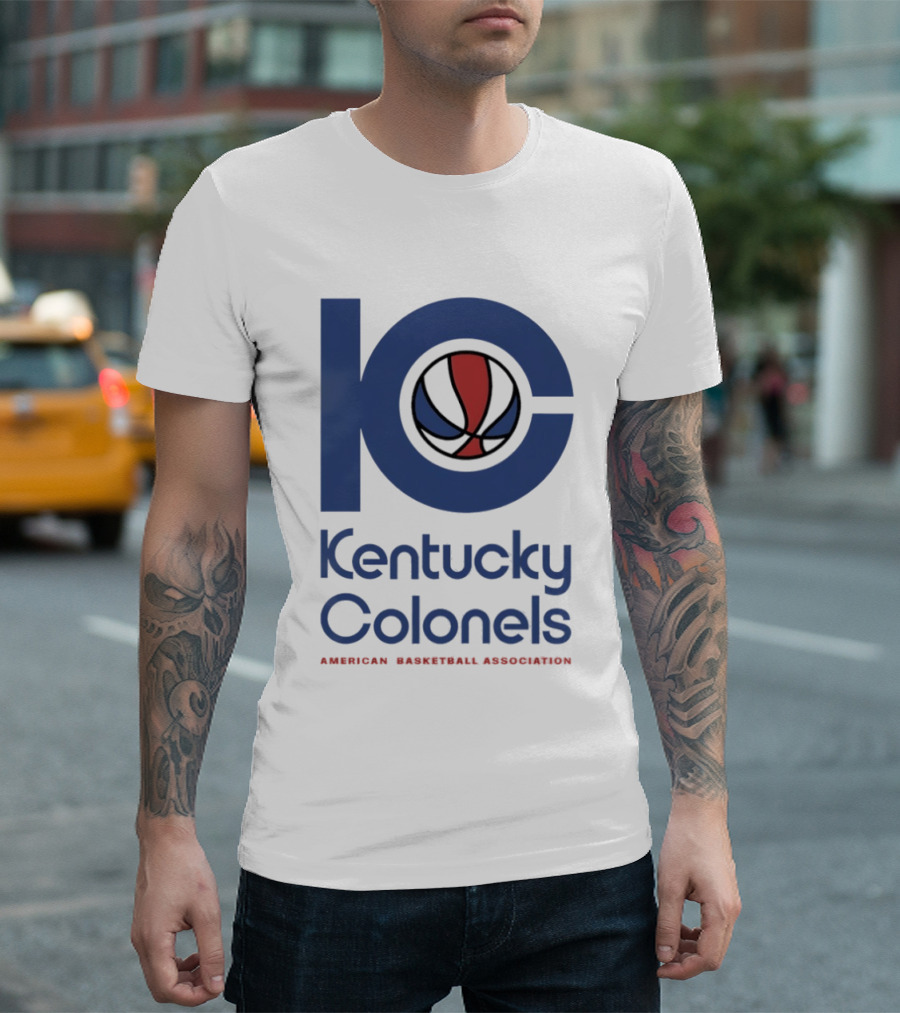 Kentucky Colonels 10 Colonel Army American Basketball Association Fan Collection T-Shirt