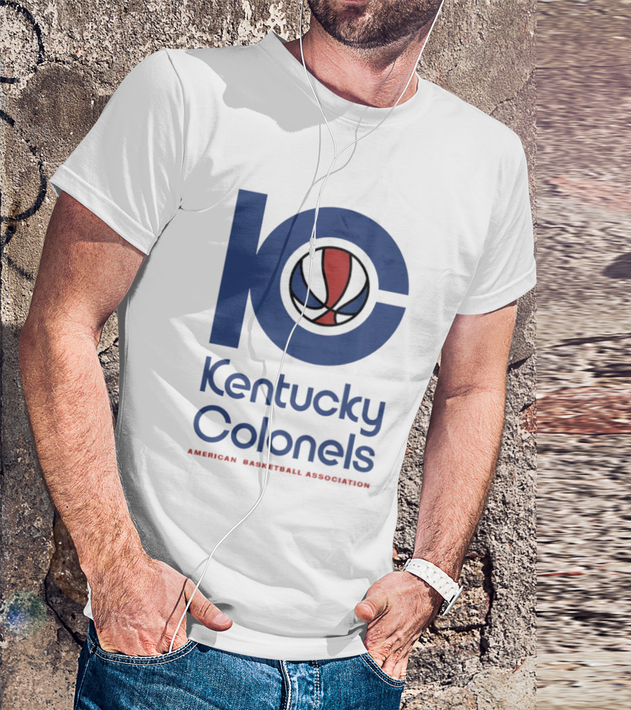Kentucky Colonels 10 Colonel Army American Basketball Association Fan Collection T-Shirt