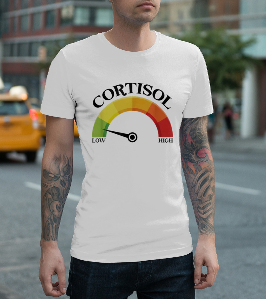 Cortisol Gauge Low Wellness Motivation T-Shirt