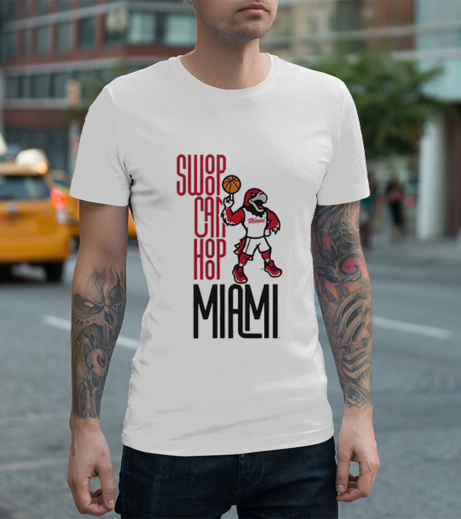 Swoop Can Hoop Miami RedHawks Basketball T-Shirt