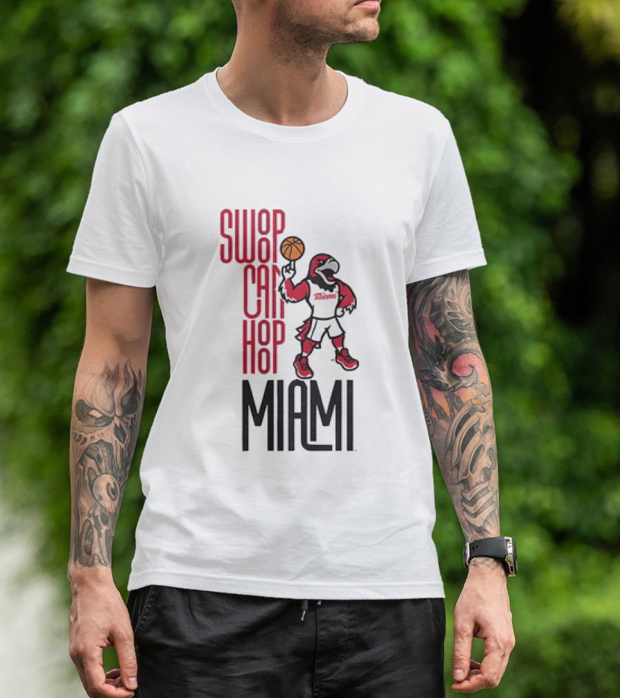 Swoop Can Hoop Miami RedHawks Basketball T-Shirt