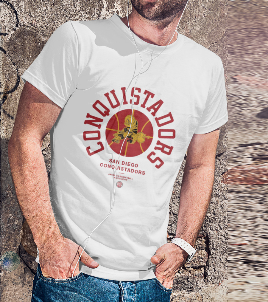 San Diego Conquistadors Throwback American Basketball Association T-Shirt