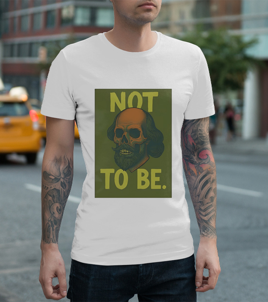 Skull Shakespeare Not To Be Hamlet Mashup T-Shirt
