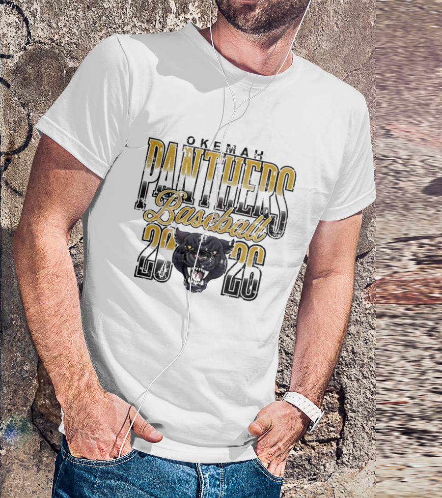 Okemah Panthers Baseball 2026 Vintage Team Spirit T-Shirt