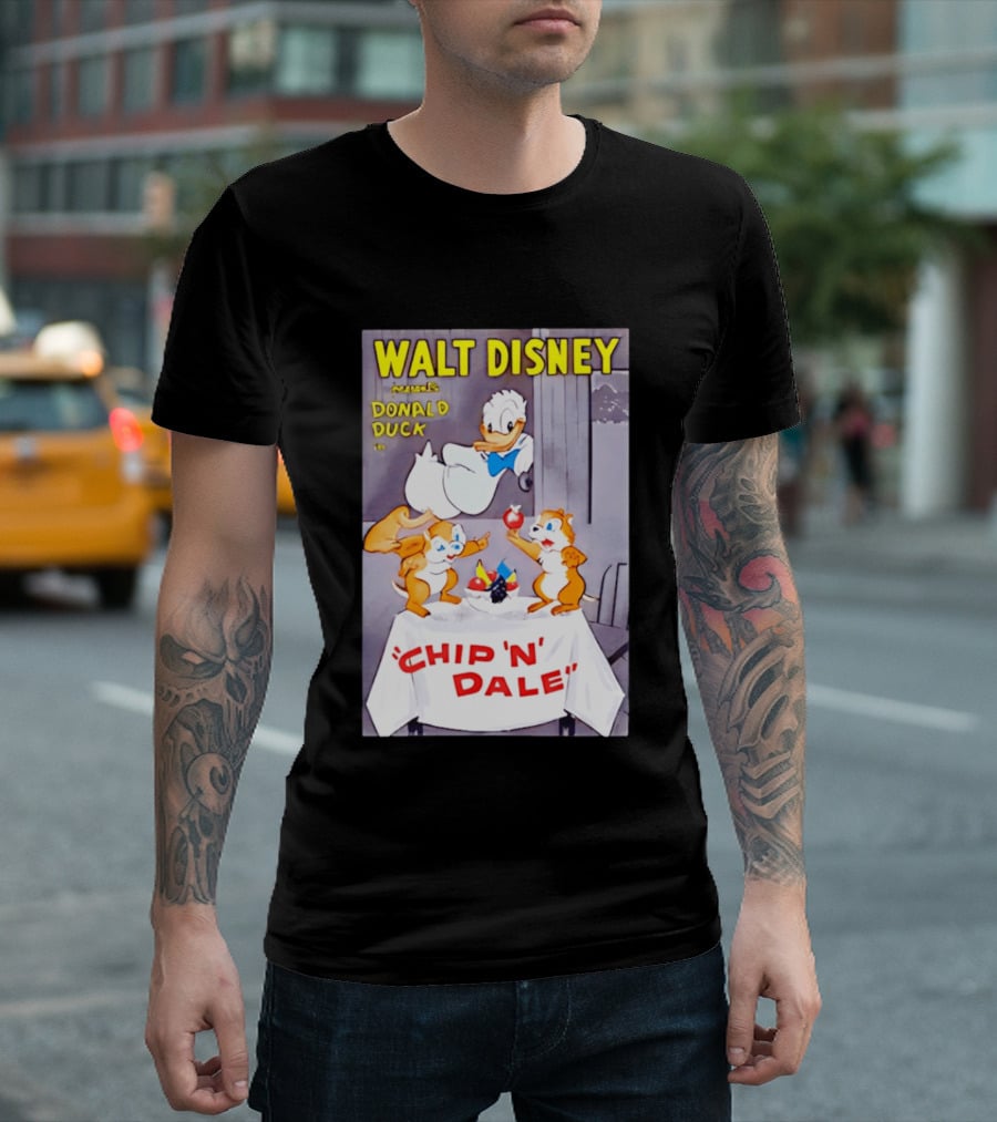 Walt Disney Donald Duck Chip 'N' Dale Vintage Animation T-Shirt