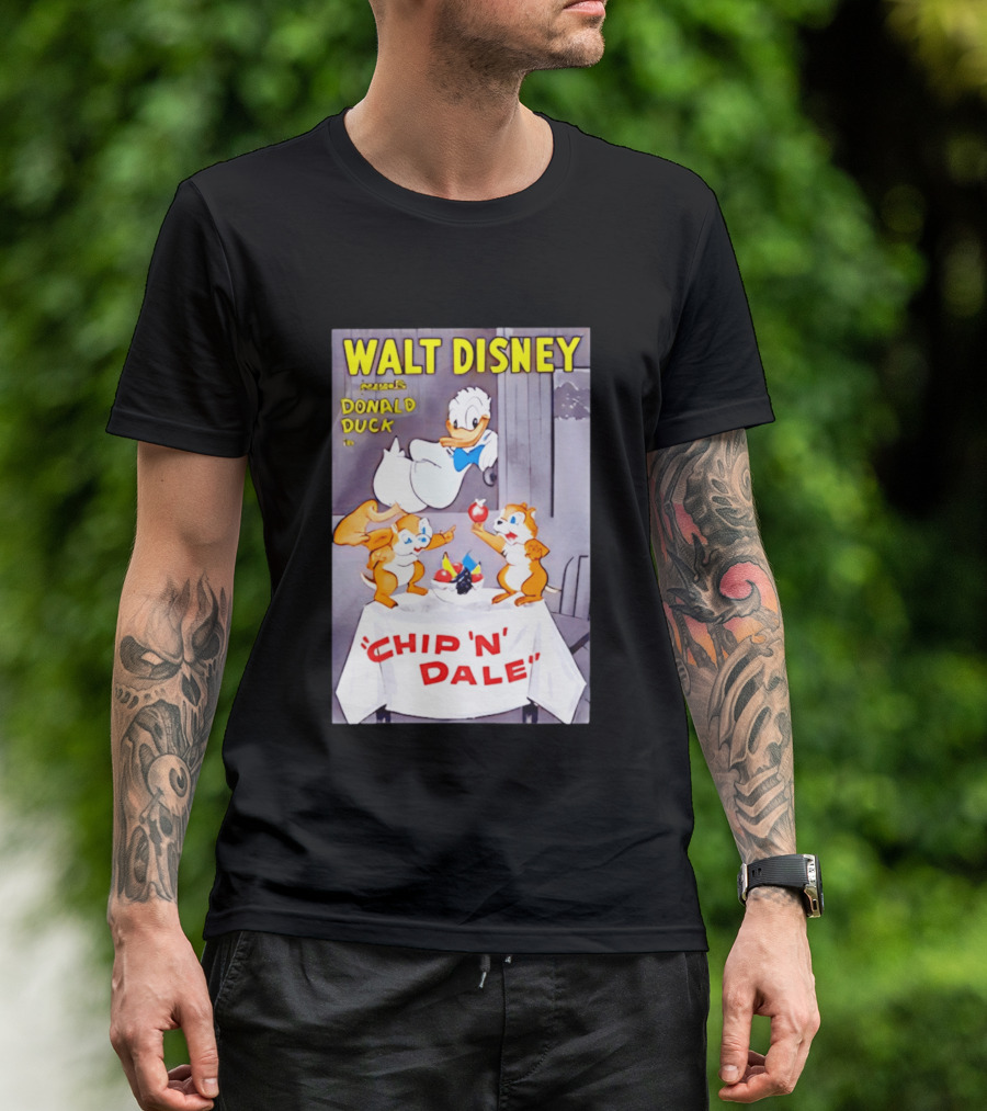Walt Disney Donald Duck Chip 'N' Dale Vintage Animation T-Shirt
