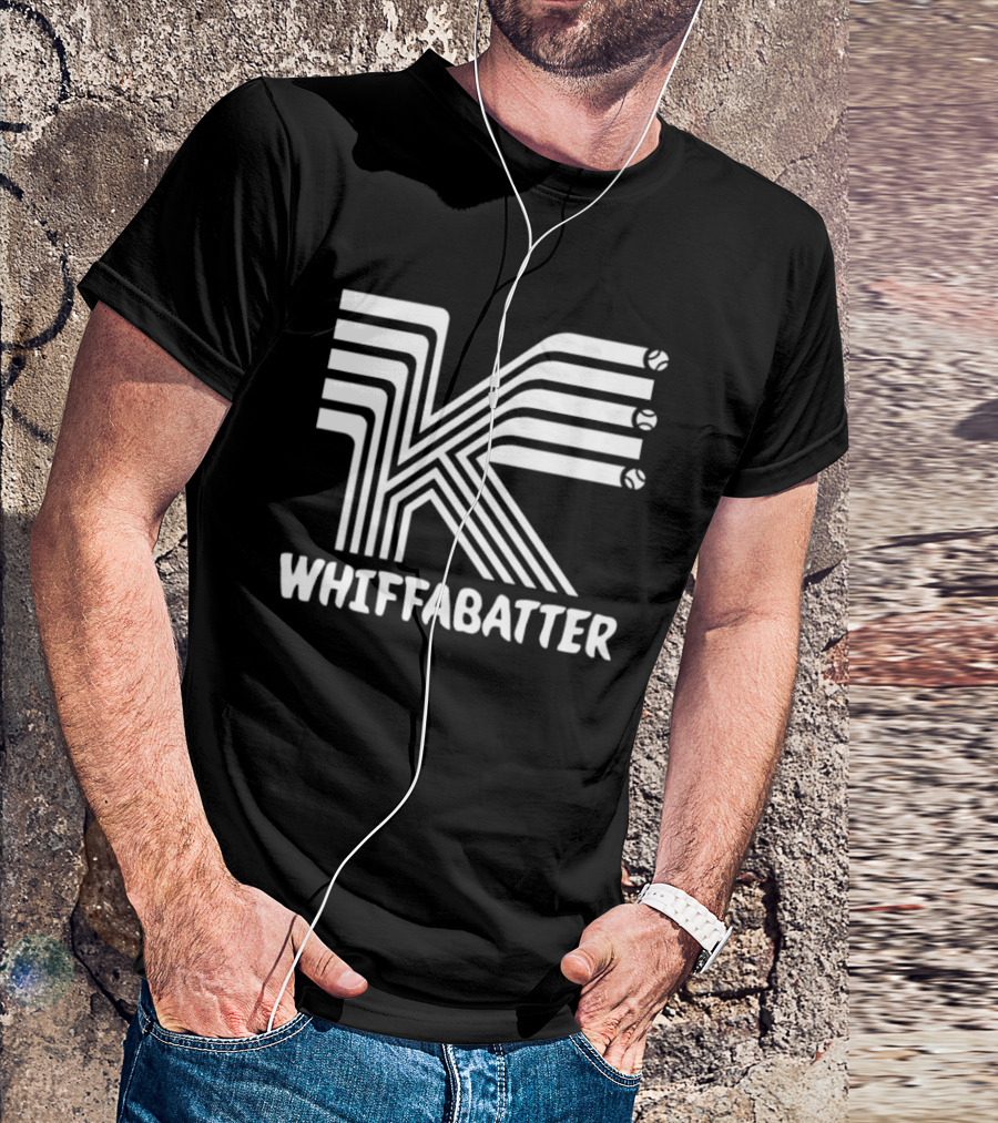 K Whiffabatter Baseball Strikeout T-Shirt