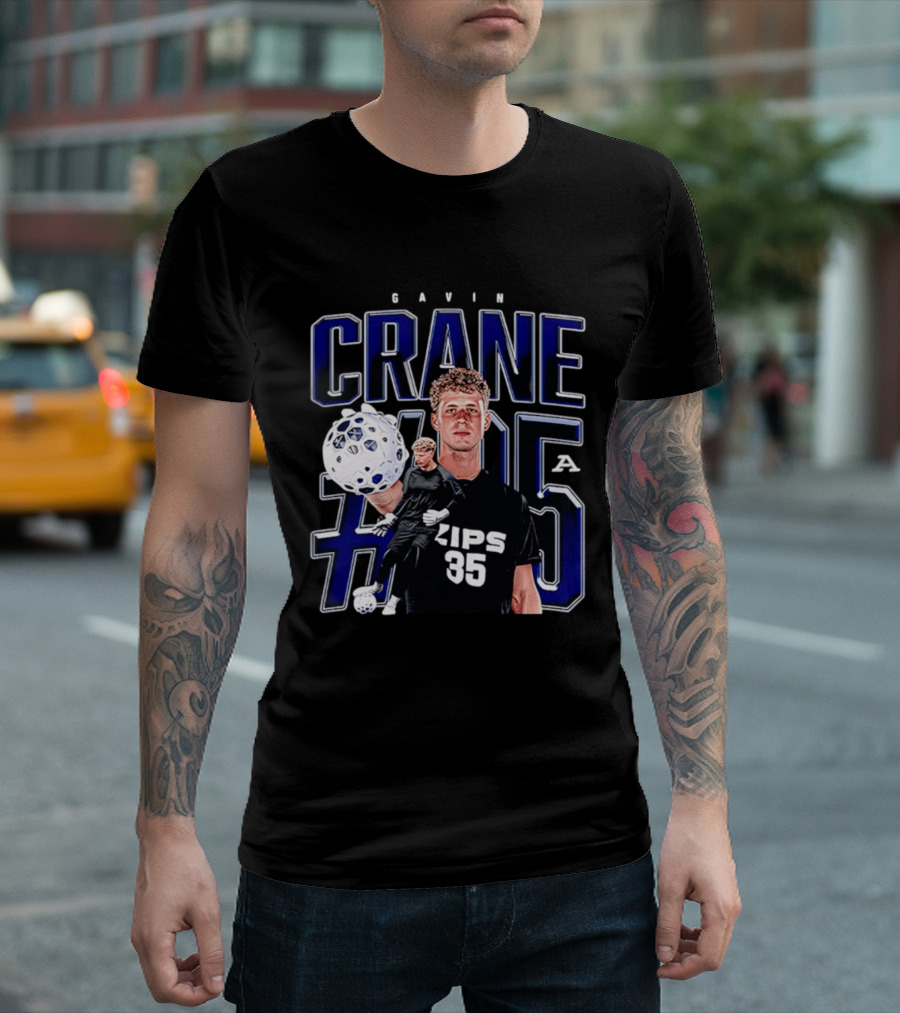 Gavin Crane Akron Zips Soccer #35 NCAA '26 T-Shirt