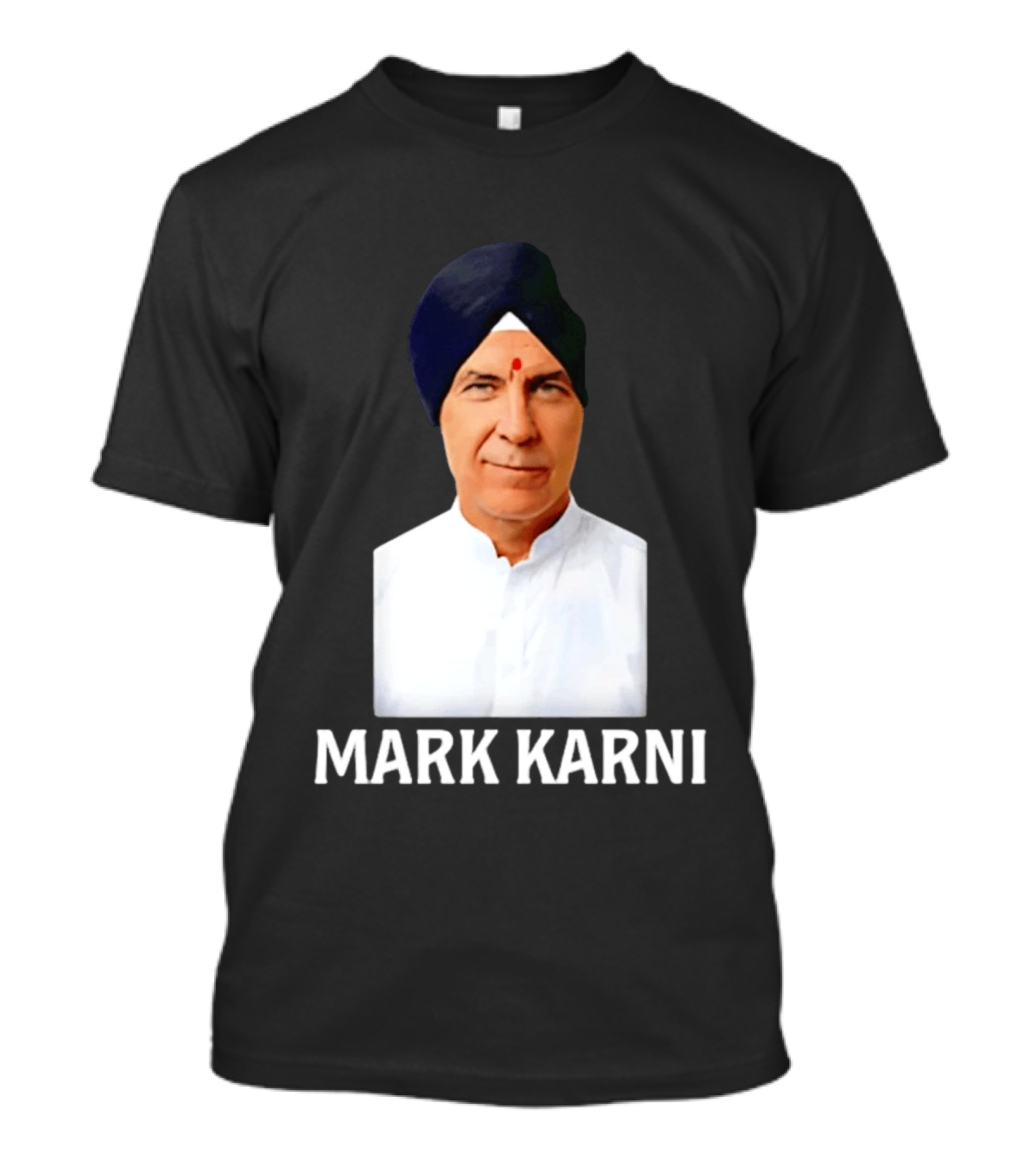 Mark Carney Turban Portrait Mark Karni T-Shirt