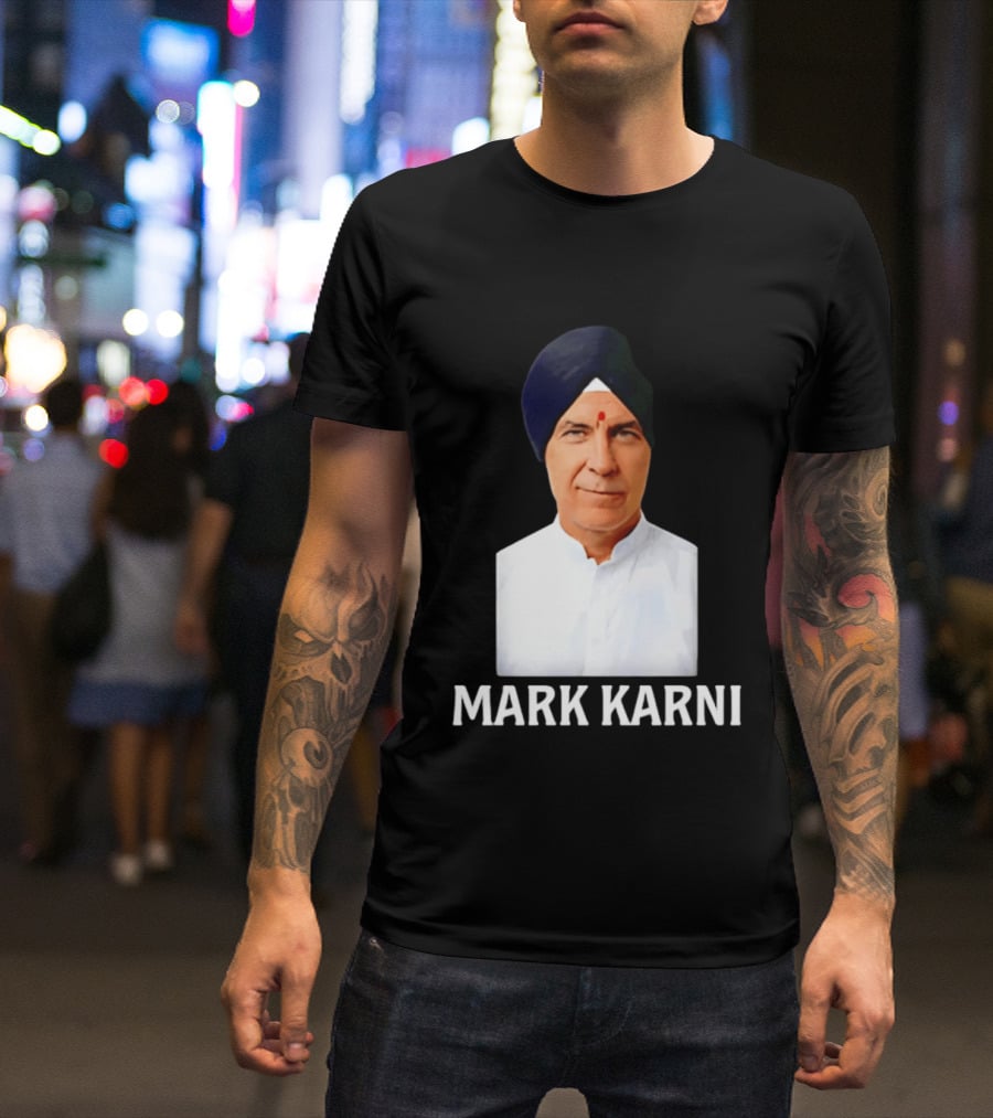 Mark Carney Turban Portrait Mark Karni T-Shirt