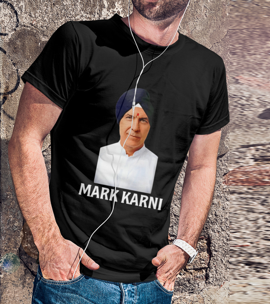Mark Carney Turban Portrait Mark Karni T-Shirt