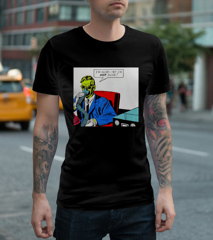 I'm Alive Yet I'm Not Alive Comic Pop Art Retro Bubble T-Shirt