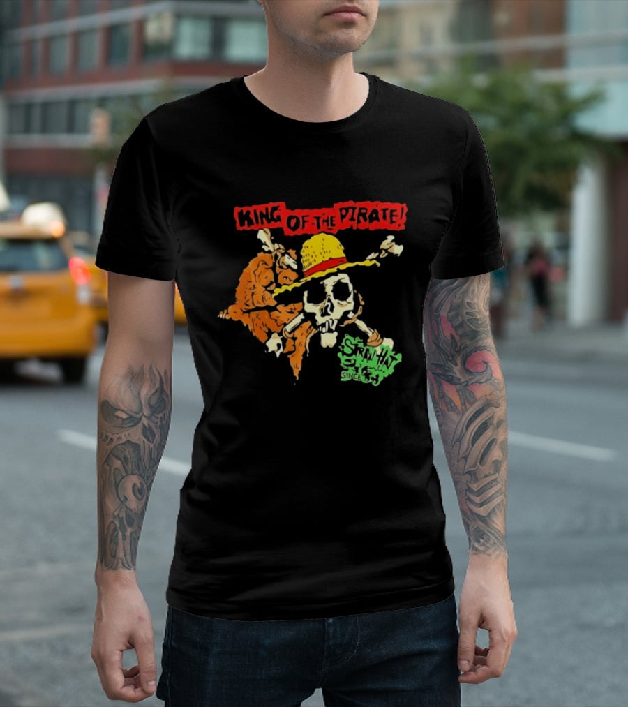 King Of The Pirate Skull And Straw Hat Since 1987 T-Shirt