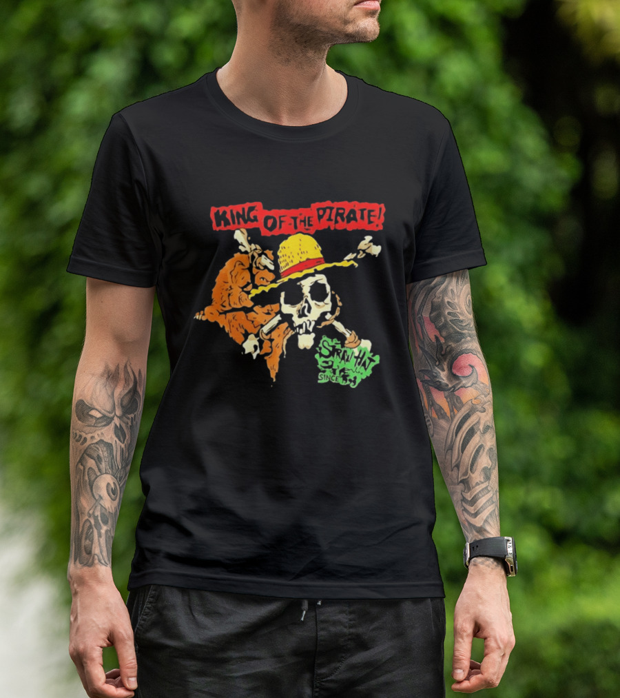 King Of The Pirate Skull And Straw Hat Since 1987 T-Shirt
