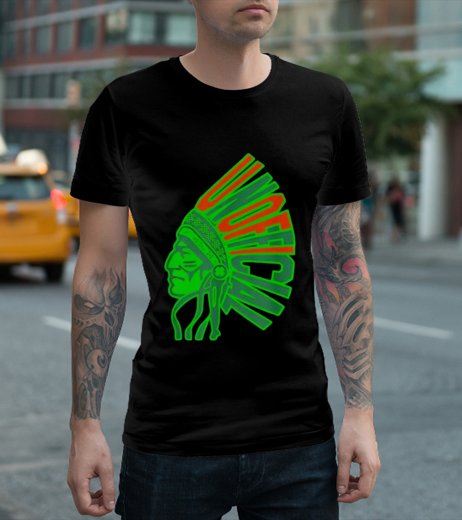 Illinois Fighting Illini Unofficial St. Patrick's Day Chief Illiniwek T-Shirt