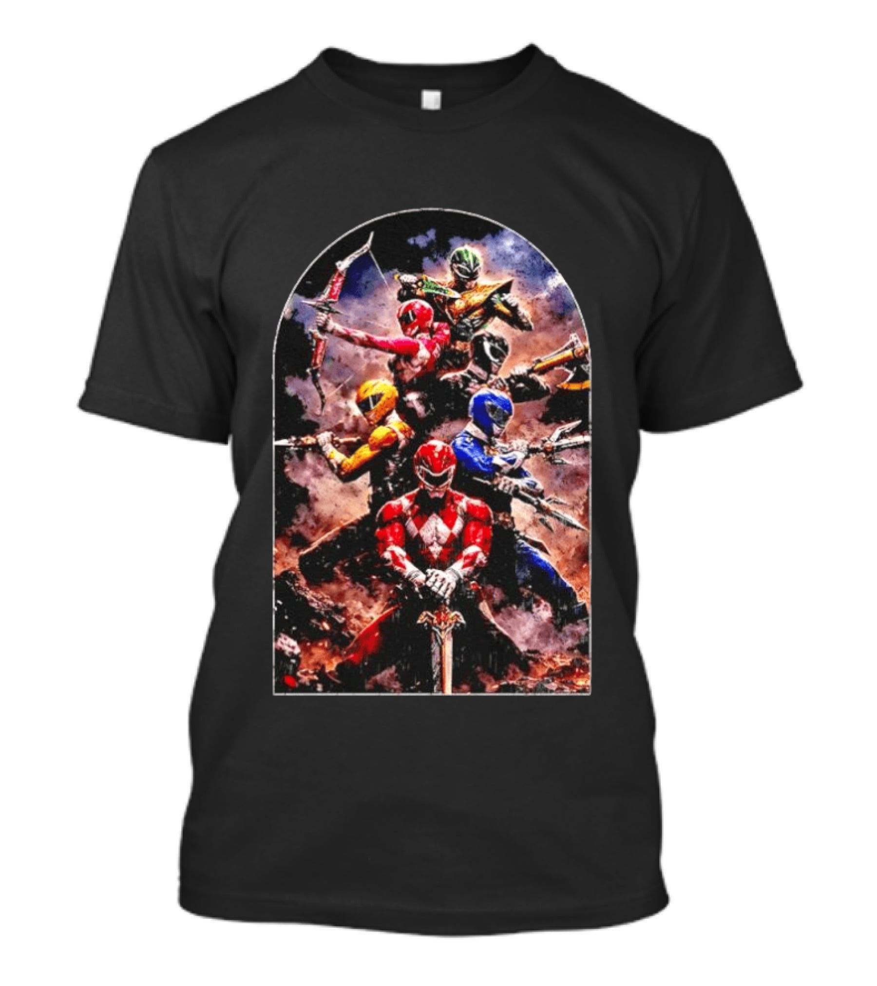 Mighty Morphin Power Rangers Super Hero Team United T-Shirt
