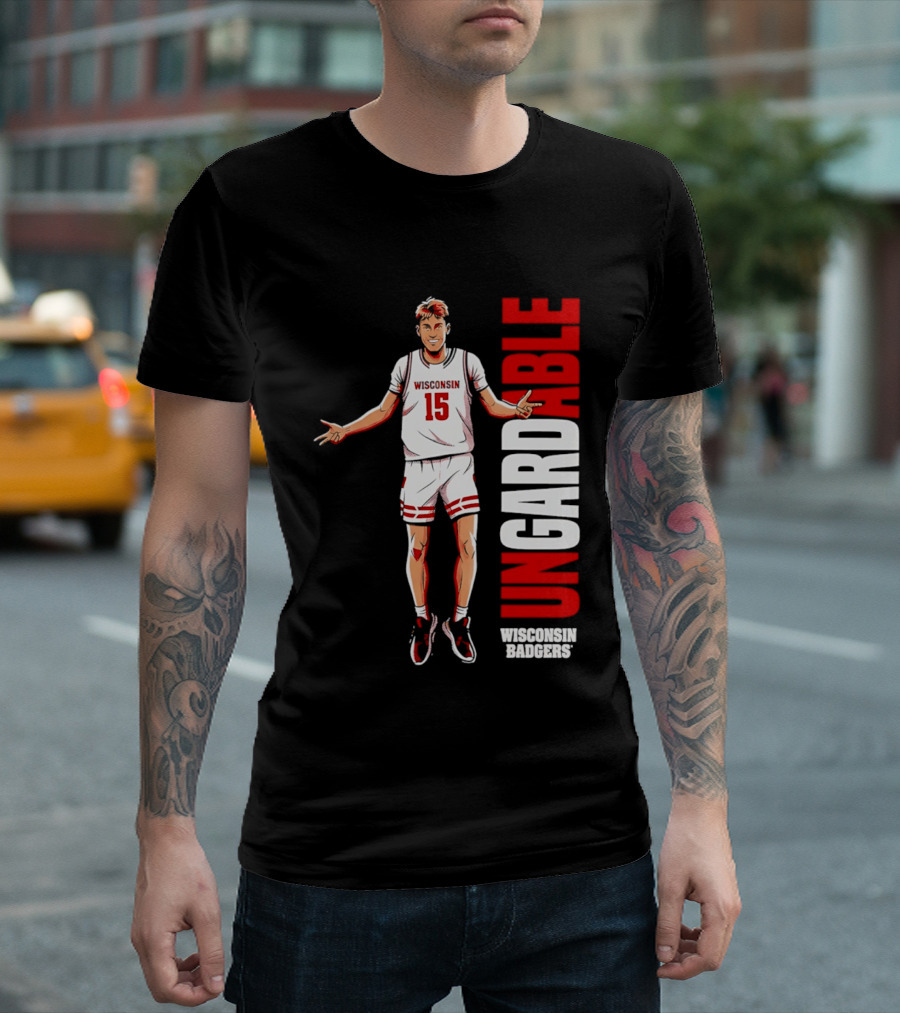 Isaac Gard Wisconsin Badgers Ungardable Basketball Player 15 T-Shirt
