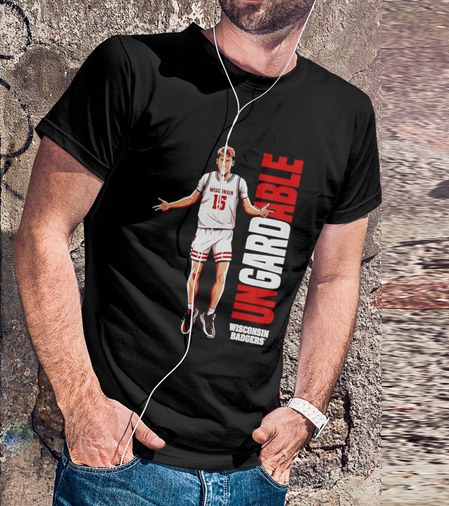 Isaac Gard Wisconsin Badgers Ungardable Basketball Player 15 T-Shirt